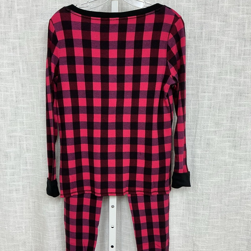 Victoria's Secret Small 2 Piece Plaid Pajama Set - Pink and Black - Picture 2 of 5